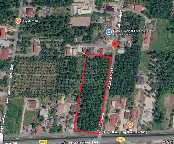 TANAH 3 EKAR UNTUK DIJUAL -Bukit Kucing, Jeram Selangor - Jalan Merbuk 1