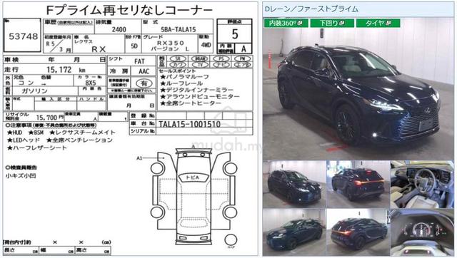 2023 Lexus RX350 2.4 VL Panoramic Roof 360 15K KM - 3