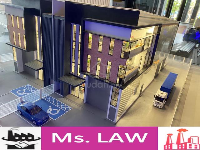 BUILTSON Light Industrial 3 Storey Semi D wt Lift Pematang Tinggi Alma 5