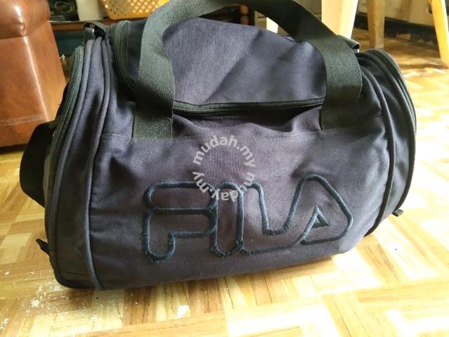 FILA Canvas Tote Bag | Bags, Black tote bag, Tote bag