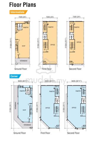 CORNER LOT FREEHOLD 3 Storey Shop Office Bandar Seri Putra Bangi 1