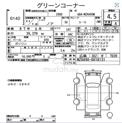 Toyota Noah S-G 2.0 Just Arived 4.5A 40K 2022 July - 2