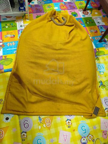(Original above 300) Yellow canvas bean bag chair  - photo 4 of 6