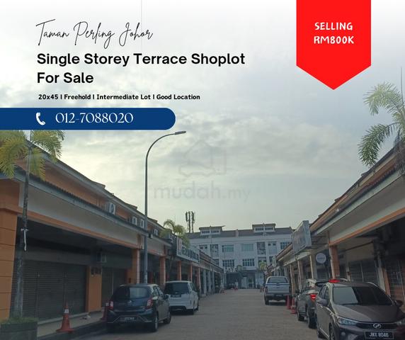 Single Storey Shoplot For Sale@Taman Perling Johor Bahru JB 1