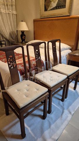 Imported Thai Solid Wood Oriental Dining Chairs - photo 4 of 6