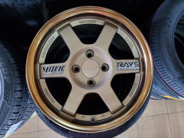 New 15 RAYS TE37 Rim Myvi Almera Vios City Jazz - Car Accessories ...