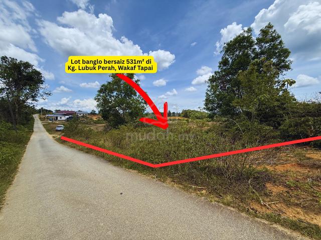 [TERMURAH]Tanah Lot bersaiz 531m² di Kg. Lubuk Perah, Wakaf Tapai, TRG 1