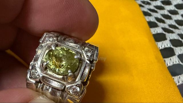 cincin peridot asli - photo 2 of 3