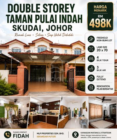 Double Storey Taman Pulai Indah Skudai, Johor 1