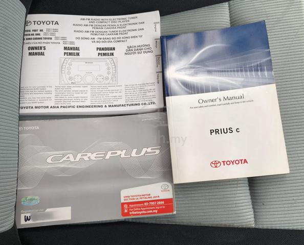 2013 Toyota PRIUS C 1.5 (A)F/S TOYOTA 1 OWNER ONLY - 2