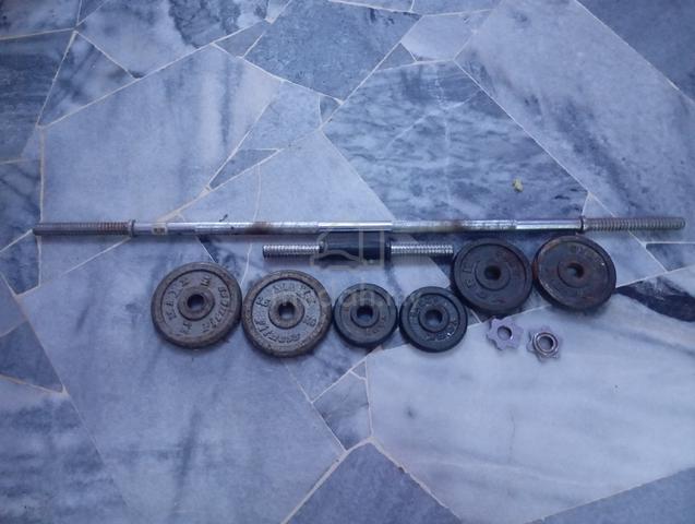 Standard barbell, a short dumbbell handle - photo 6 of 6