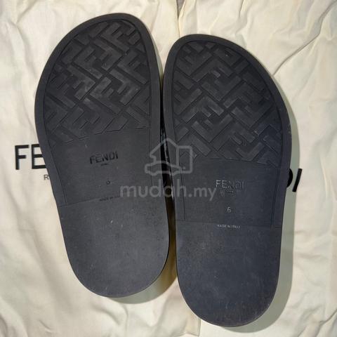 Fendi Denim FF Vertigo Slides Sandals - photo 3 of 6