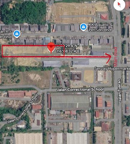 Inanam general industrial land for sale | Jalan Tuaran KK 1