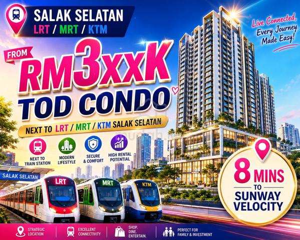 Star Residence, 5 Mins to Mid Valley & Bangsar, Wakling distance to LRT Salak Selatan 1
