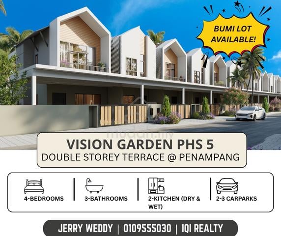 New Double Storey Terrace House Penampang 1