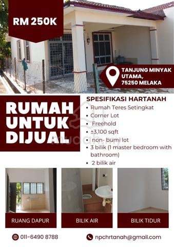 Rumah Untuk Dijual | TANJUNG MINYAK UTAMA 1