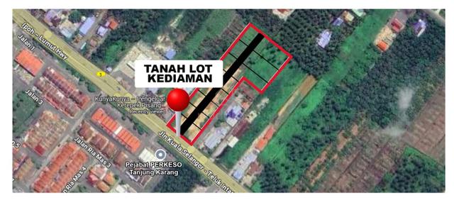 Tanah Lot Geran Individu keluasan minimum 4167 kaki Pkn Tanjung Karang 1