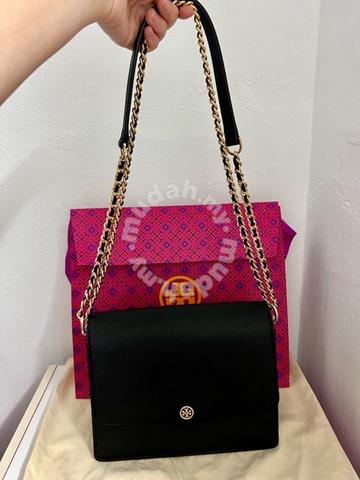 Tory Burch Robinson Convertible Shoulder Bag -Black