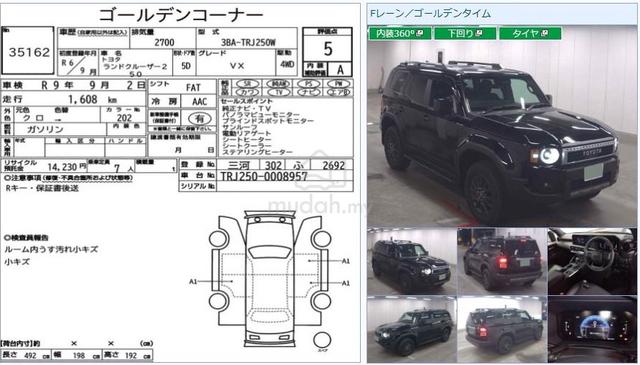 2024 Toyota LANDCRUISER LC250 2.7 VX Prado Petrol - 2