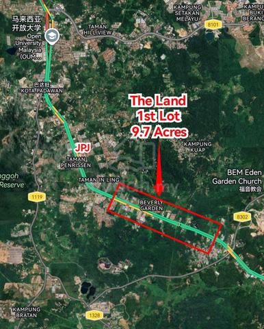 9.7 Acres Development Land (1st Lot) @ 13th Mile, Kuching Serian Road 1