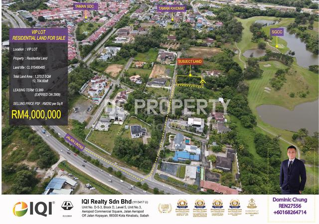 Prime VIP LOT residential land for sale 1