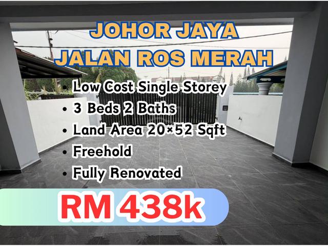 Johor Jaya Low Cost Single Storey Fully Renovated Unit For Sale 1