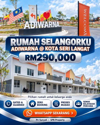 Rumah Selangorku Freehold Nearby WCE Highway Gated Guarded 1