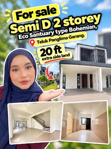[20 Ft Side Land] 2-storey Semi-d Type Bohemia Eco Sanctuary 1