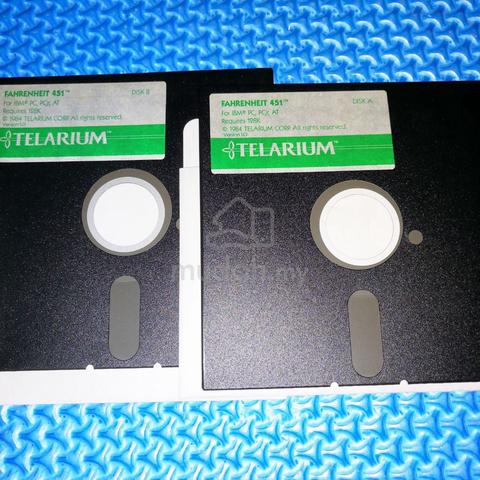 Fahrenheit 451 Game IBM DOS 5.25 Inch Floppy Disk - photo 4 of 6