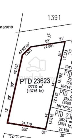 Taman Desa , Sungai Abong , Muar,Johor Land For Sale 1