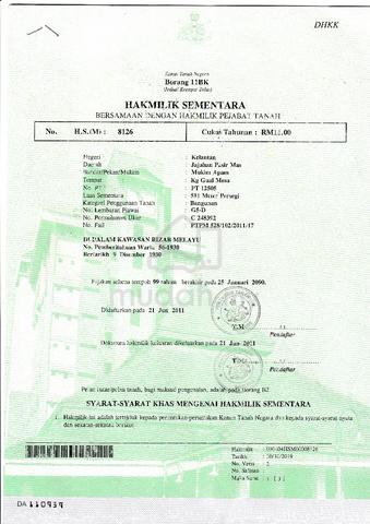 Lot Rumah untuk di jual 1