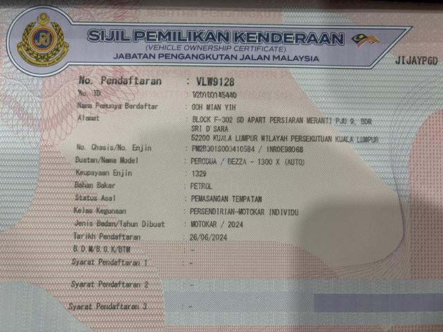 2024 Perodua BEZZA 1.3 X - mil 20k - 5