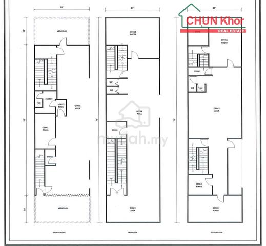 Combine 3 Storey Shoplot Facing Mainroad Open Facing Bagan Ajam 1