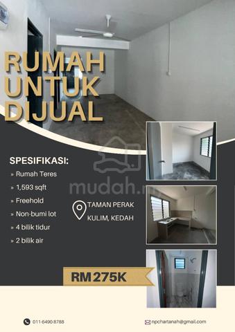 Rumah teres untuk dijual | TAMAN PERAK 1