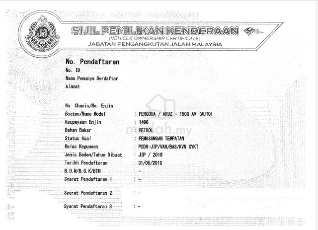 Perodua ARUZ 1.5 AV Leather seat Full loan - 3