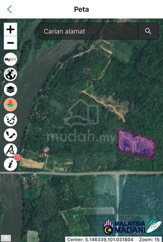 Tanah Pertanian tepi jalan Jambatan Sg Perak Bukit Sapi Lenggong 2