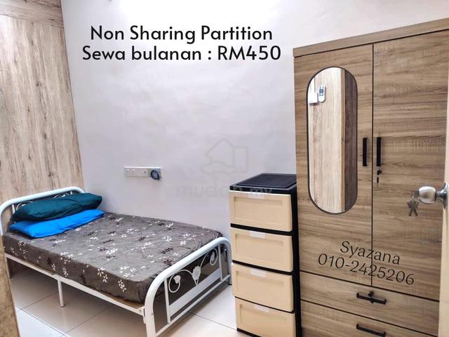 Bilik NON SHARING & Bilik MASTER Sharing LENGKAP PERABOT ✅ FREE WiFi💥 1