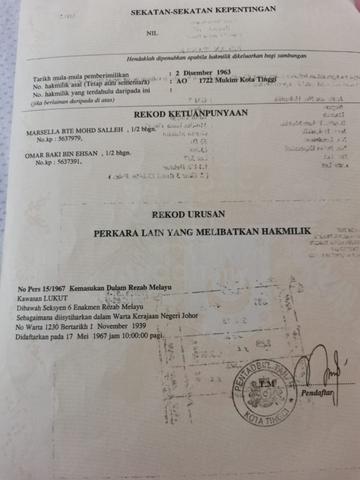Tanah Kebun 2.8 Ekar Lukut Kota Tinggi 2