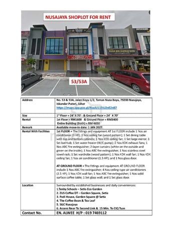Shoplot Nusajaya 1