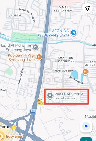 Tanah Lot Kediaman (Geran 1 Nama), Pintas Terubuk, Seberang Jaya 1