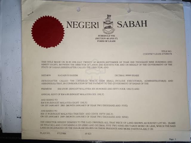 Sabah Sandakan Agricultural Freehold Land For Sale 1