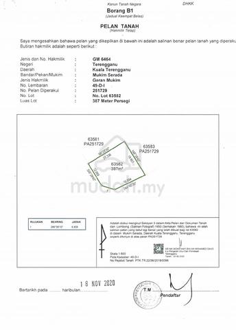 Tanah 2LOT SEMI D GRED A KG BANGGOL KATONG SERADA KUALA TERENGGANU 5