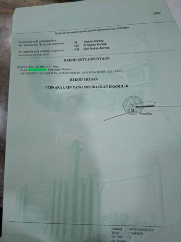Tanah tepi jalan di Karang Kota Bharu 2