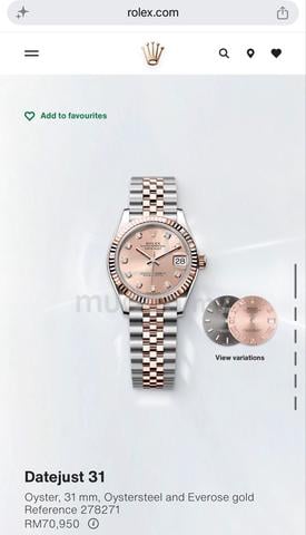 Rolex Datejust 31mm 278271 pink diamond NEW gold - photo 2 of 2