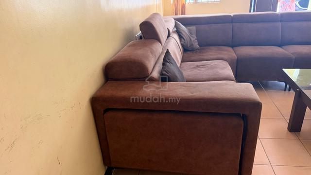 L Shape Sofa with two stools - photo 5 of 6