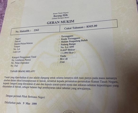 Terbuka untuk individu atau pemaju hartanah 1