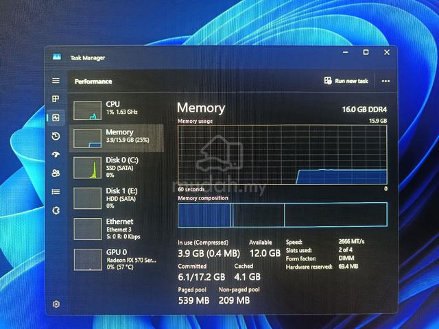 Desktop MATX i3-10100F 16gb ddr4 ram - photo 3 of 6