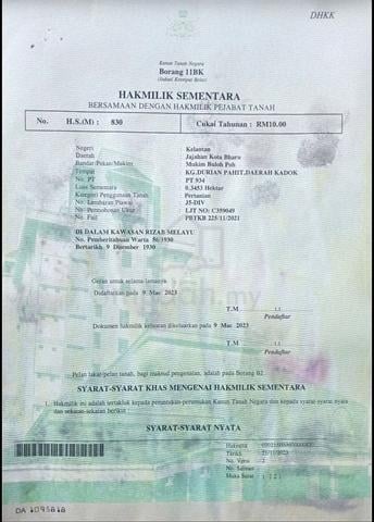 Tanah Untuk Dijual Murah 1