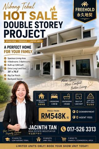 Full Loan Longest Double Storey Terrace Project, Nibong Tebal 1