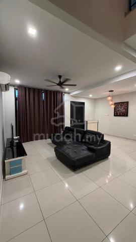 Fully Furnished 3 Storey Linked House Zircona Alam Impian For Rent 1